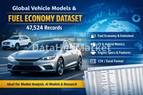 Global Vehicle Models & Fuel Economy Dataset – 47,524 Records