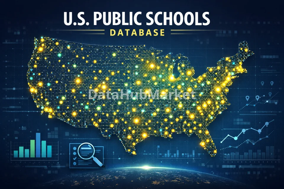 US Public Schools Database – 107,300 Records